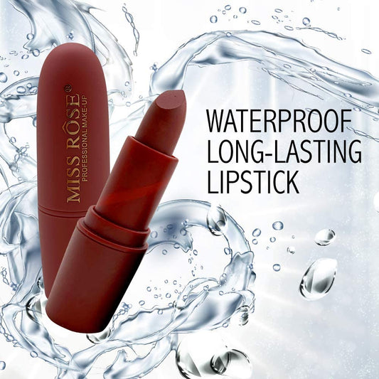 Miss Rose Professional Matte Lipstick – Long-Lasting & Waterproof  أحمر شفاه ميس روز الاحترافي مطفي - يدوم طويلاً ومقاوم للماء